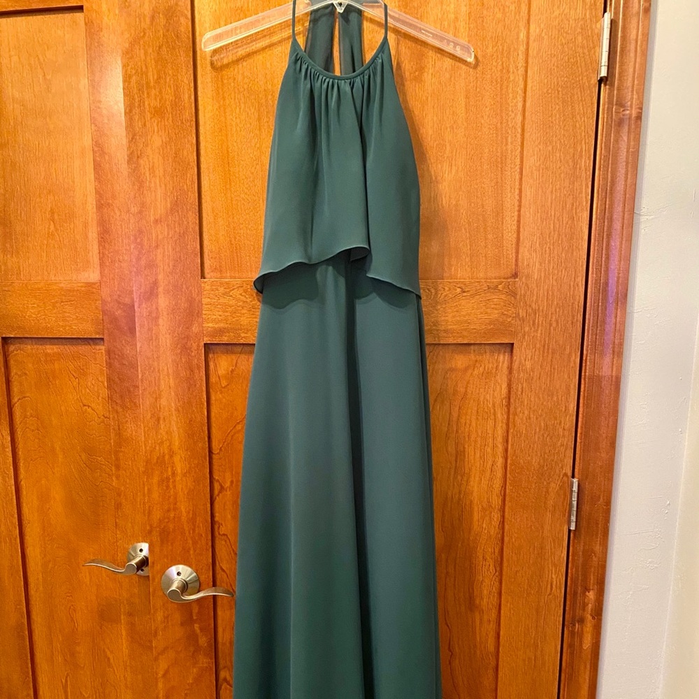 Jasmine Bridal Hunter Green Bridesmaids Dress